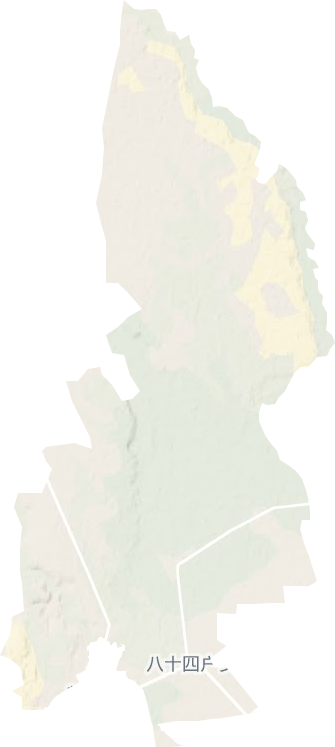 八十四户乡地形地图