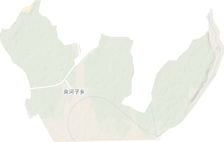 夹河子乡地形地图