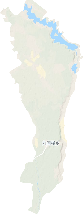 九间楼乡地形地图
