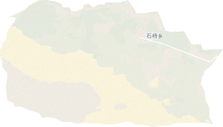 石桥乡地形地图