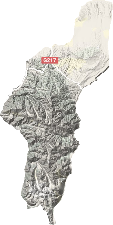 巴音沟牧场地形地图