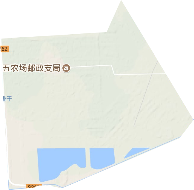 五农场地形地图