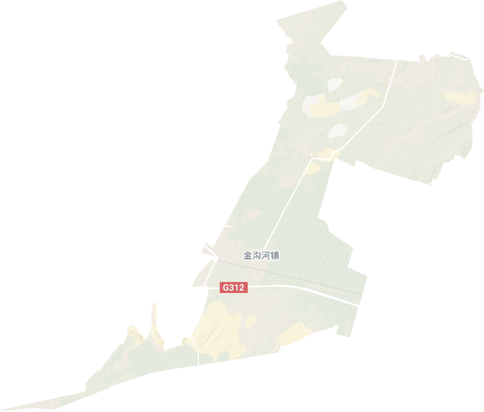 金沟河镇地形地图