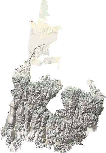 博尔通古牧场地形地图