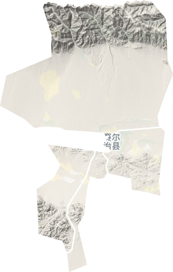 莫特格乡地形地图