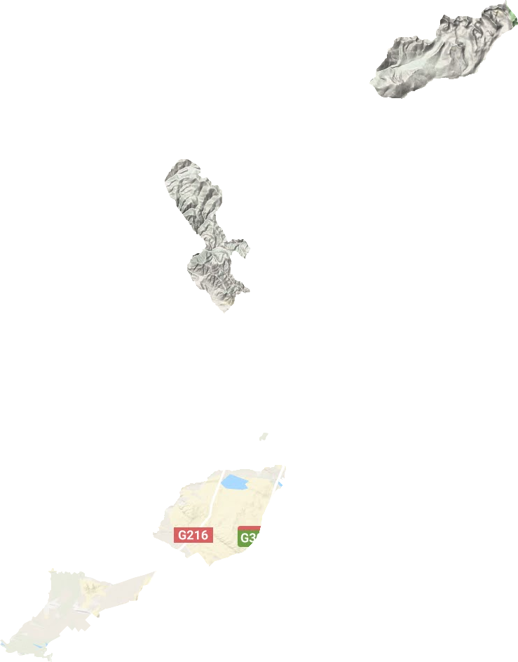 巴里巴盖乡地形地图
