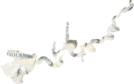 可可托海镇地形地图