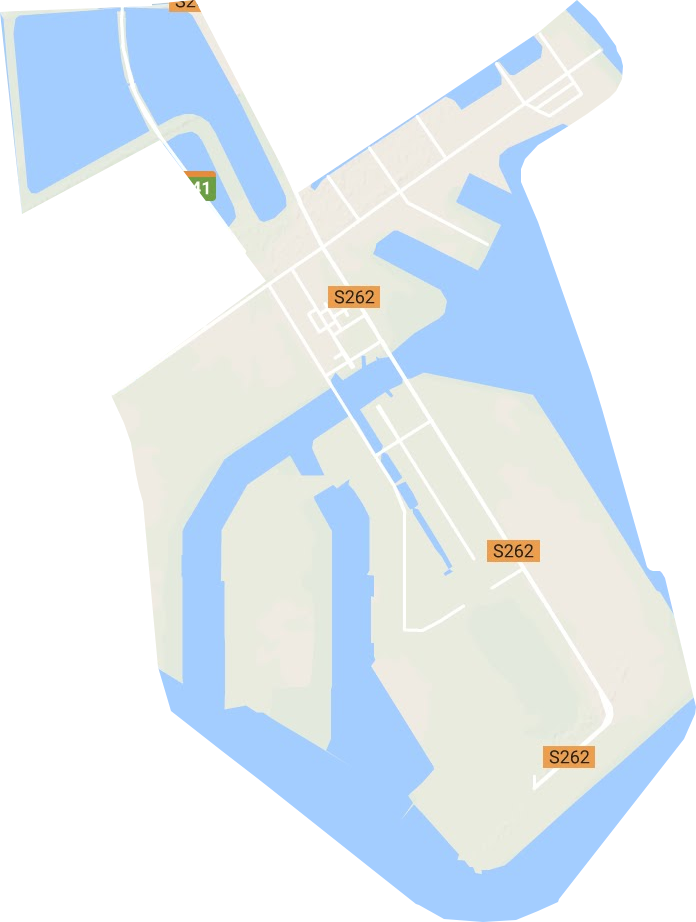 曹妃甸工业区地形地图