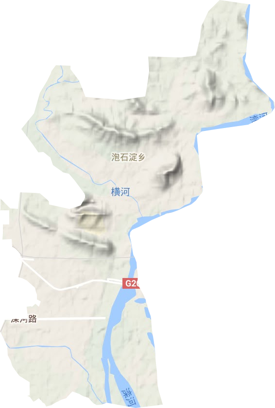 古城街道地形地图