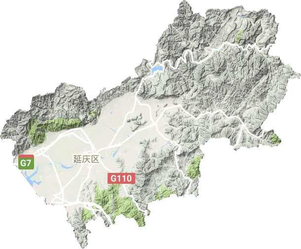 延庆区地形地图