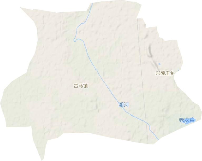 古马镇地形地图