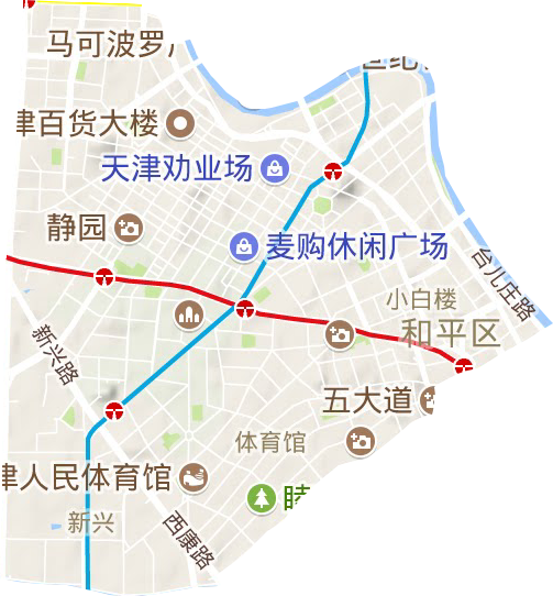 和平区地形地图