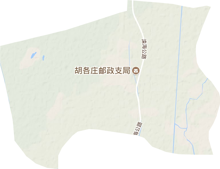胡各庄镇地形地图