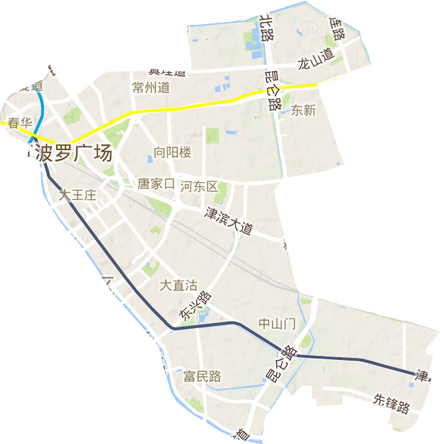 河东区地形地图