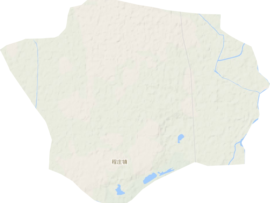 程庄镇地形地图