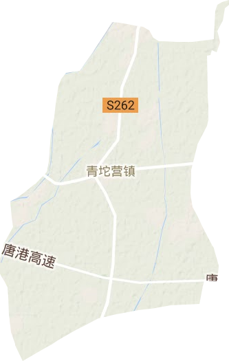 青坨营镇地形地图