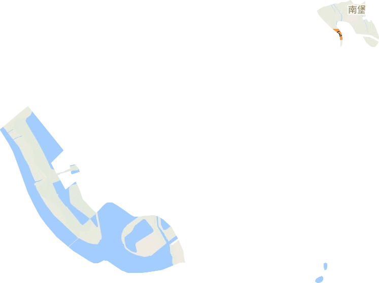 南堡镇地形地图