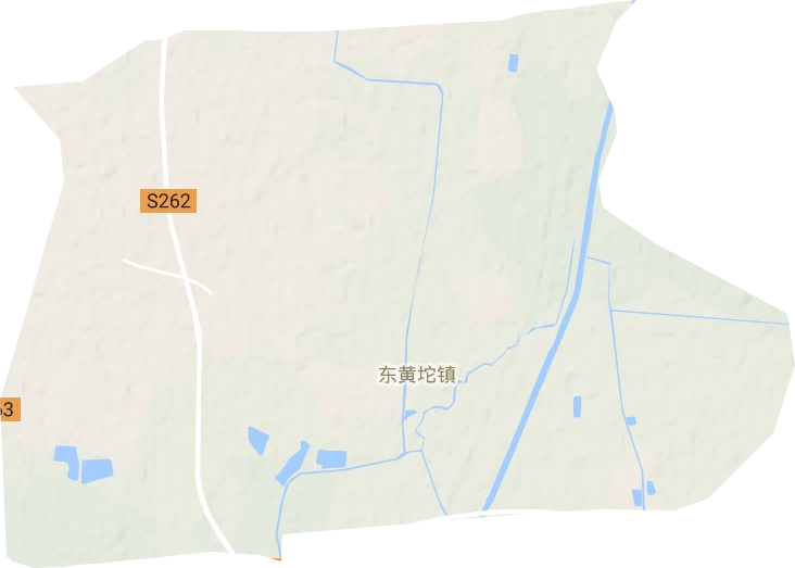 东黄坨镇地形地图