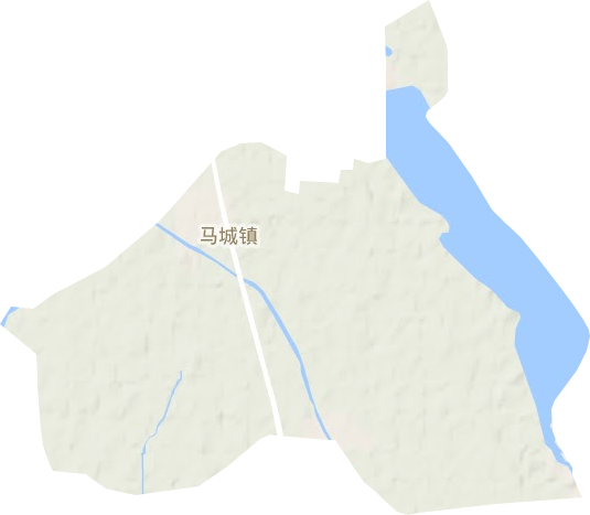 马城镇地形地图