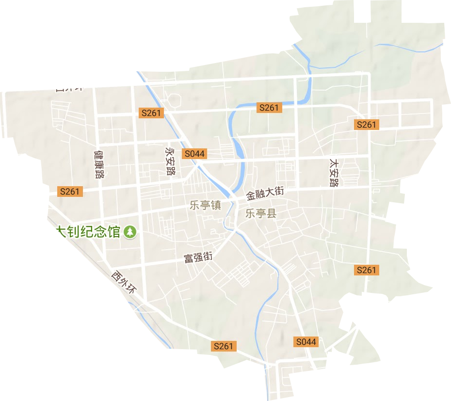 乐安街道地形地图
