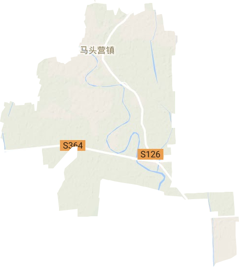 马头营镇地形地图
