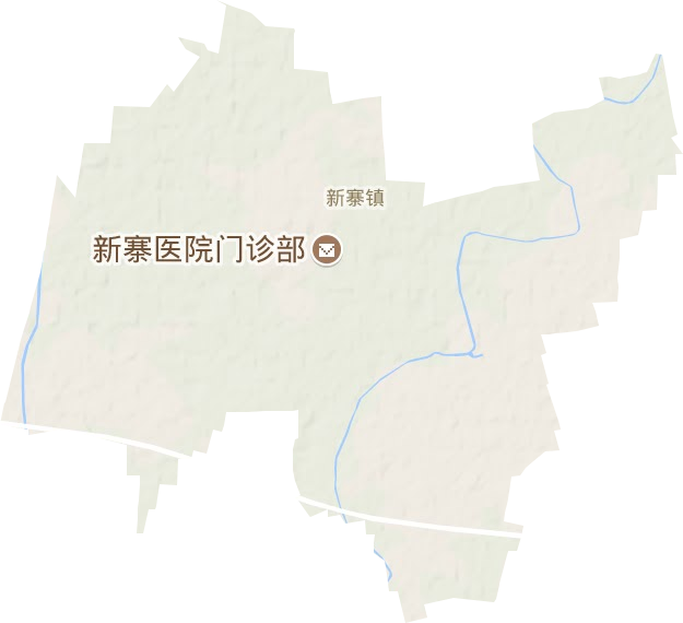新寨镇地形地图