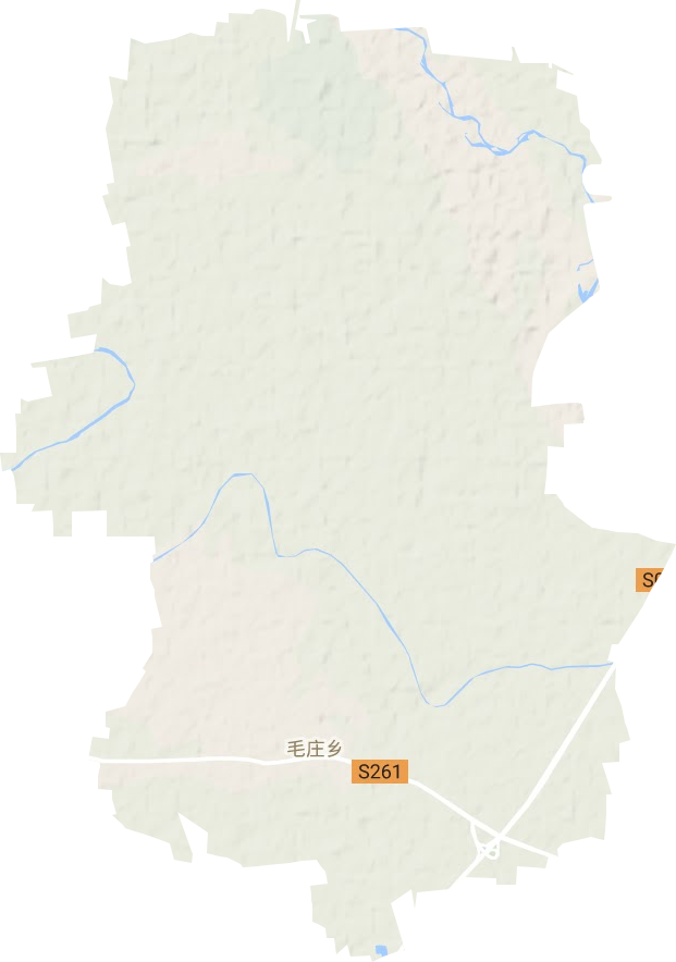 毛庄镇地形地图