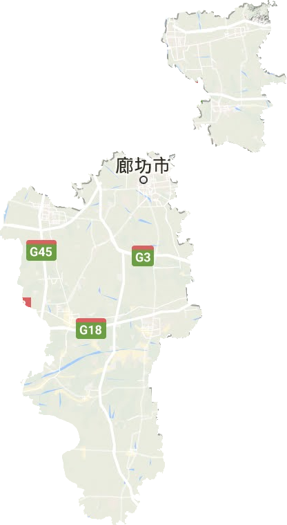 廊坊市地形地图