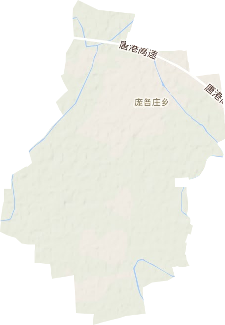 庞各庄乡地形地图