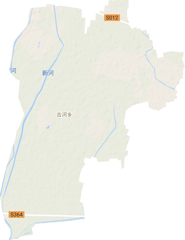 古河乡地形地图