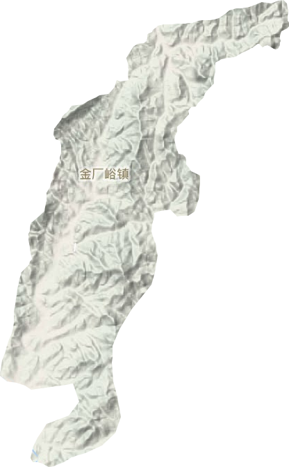 金厂峪镇地形地图