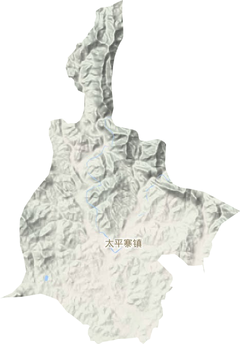 太平寨镇地形地图