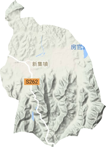 新集镇地形地图