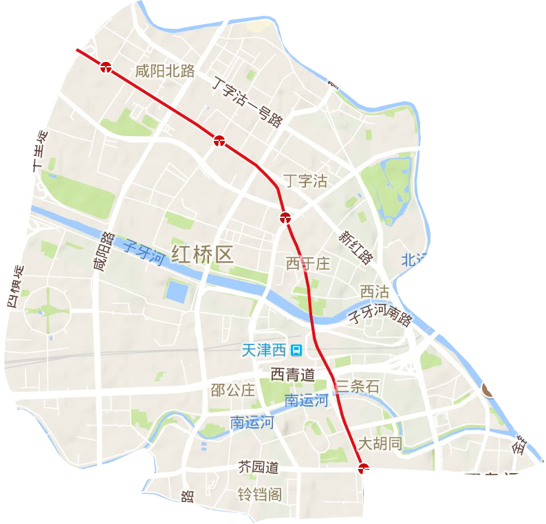 红桥区地形地图