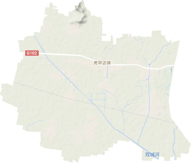 亮甲店镇地形地图
