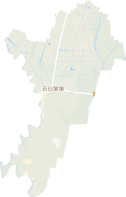 石臼窝镇地形地图