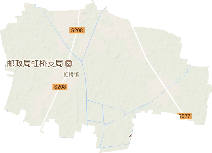 虹桥镇地形地图