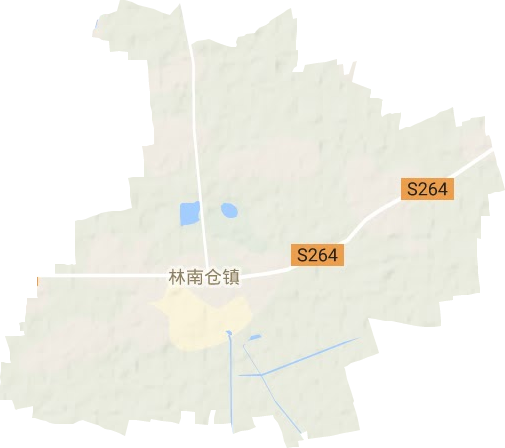 林南仓镇地形地图