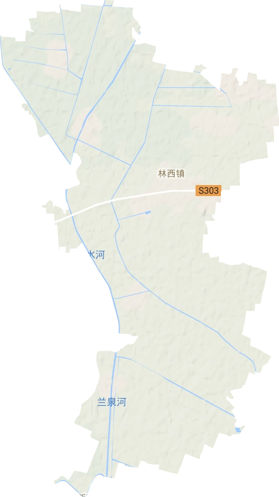 林西镇地形地图