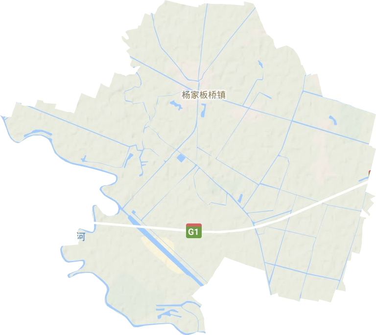 杨家板桥镇地形地图