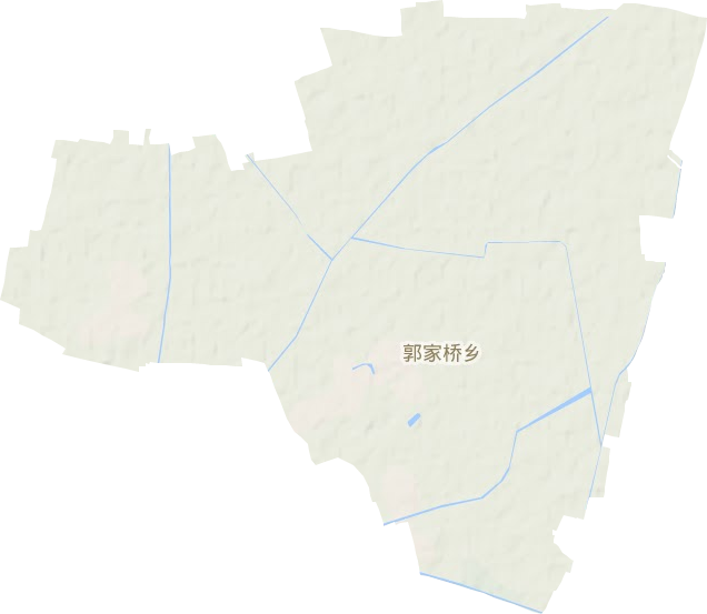 郭家桥乡地形地图