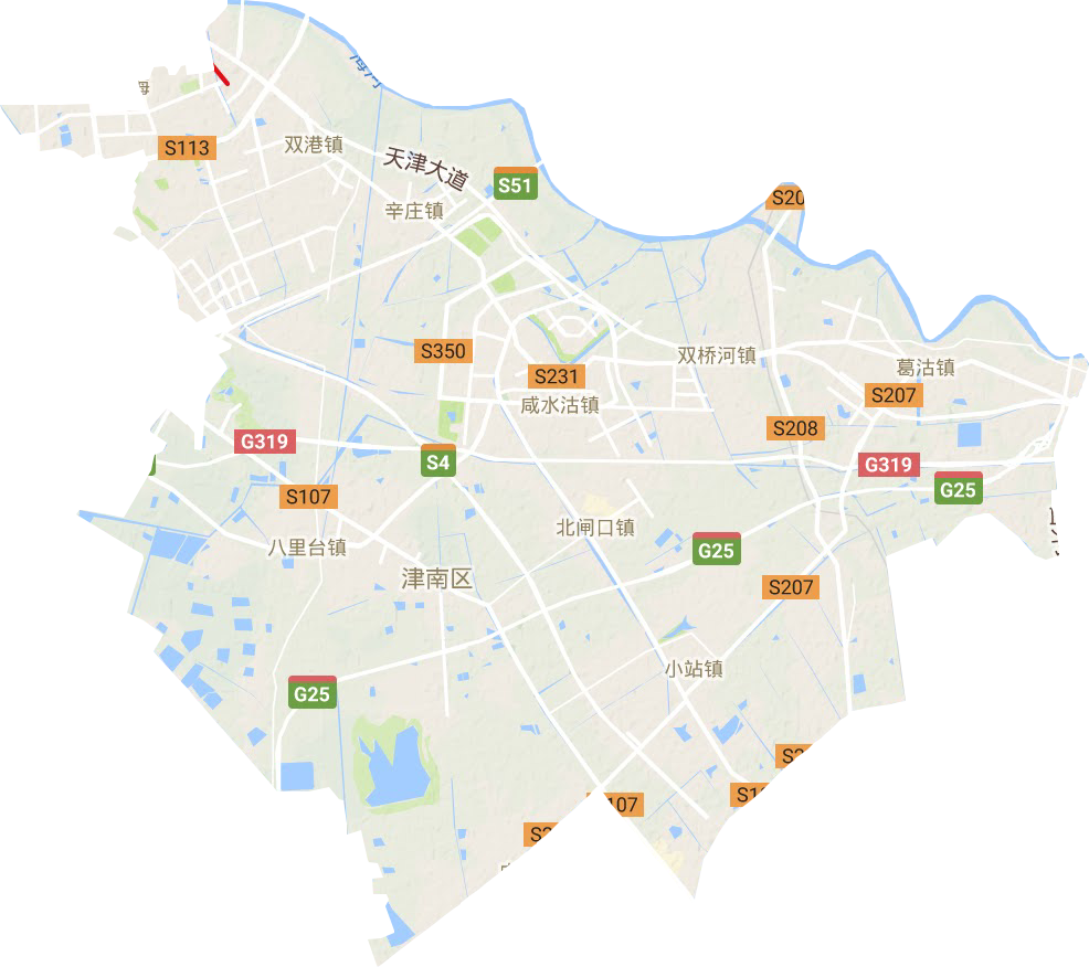 津南区地形地图