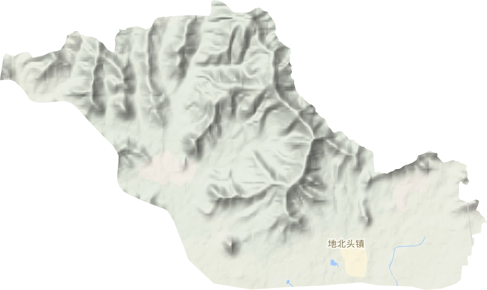 地北头镇地形地图