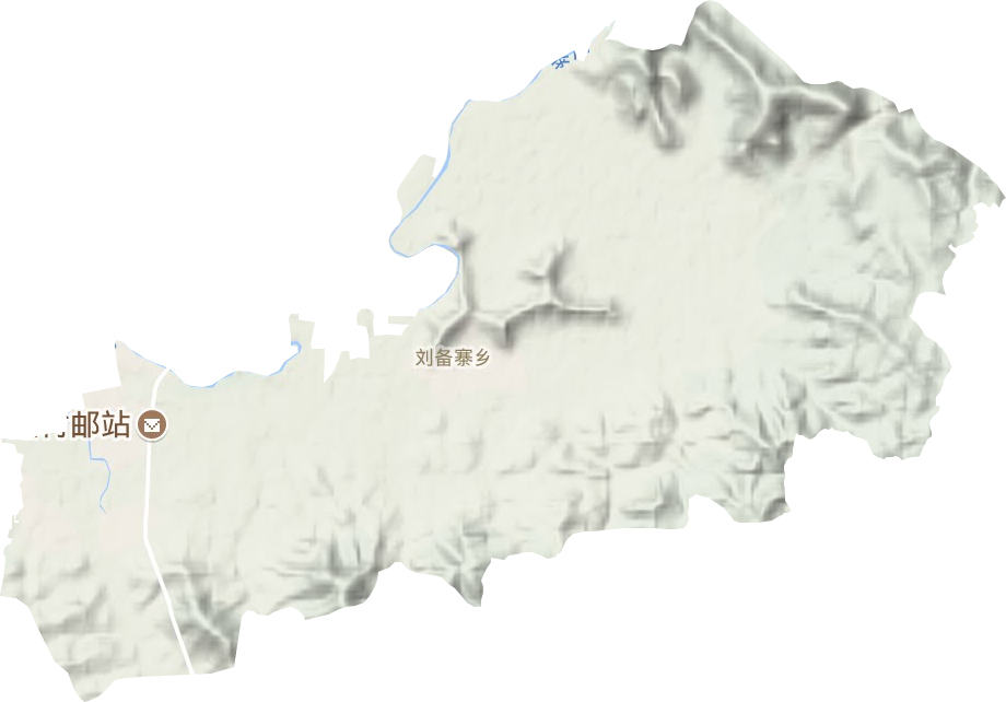 刘备寨乡地形地图