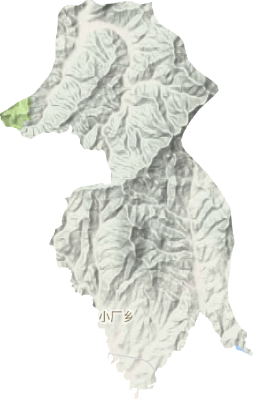 小厂乡地形地图