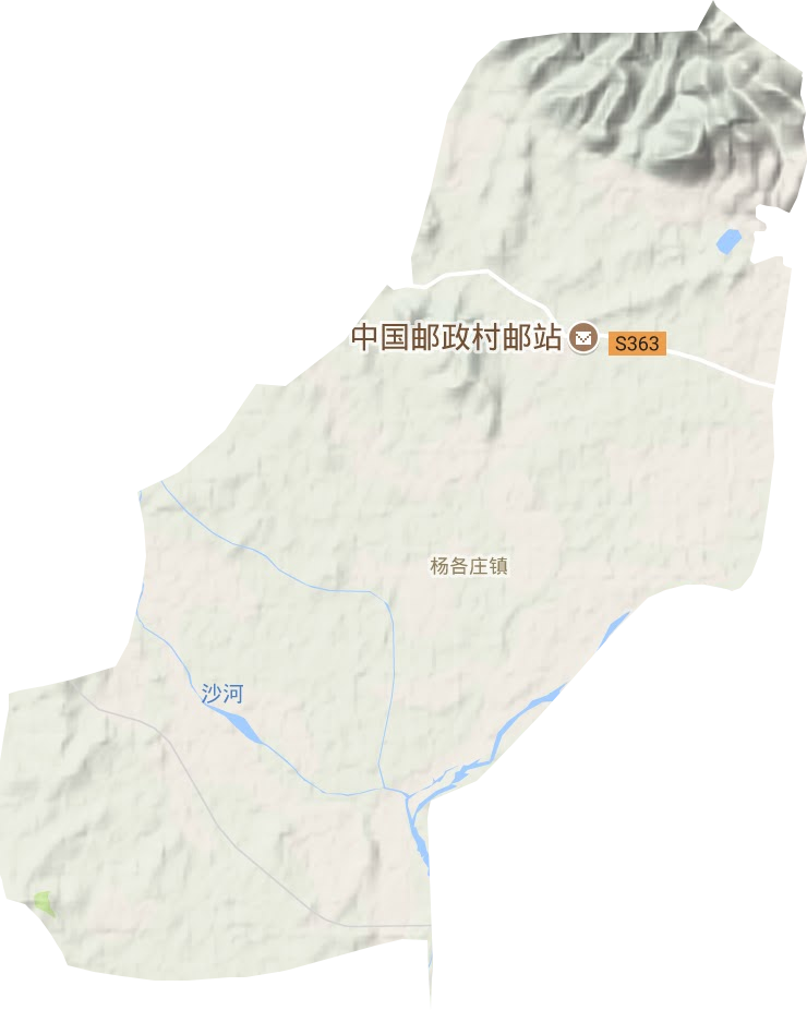 杨各庄镇地形地图