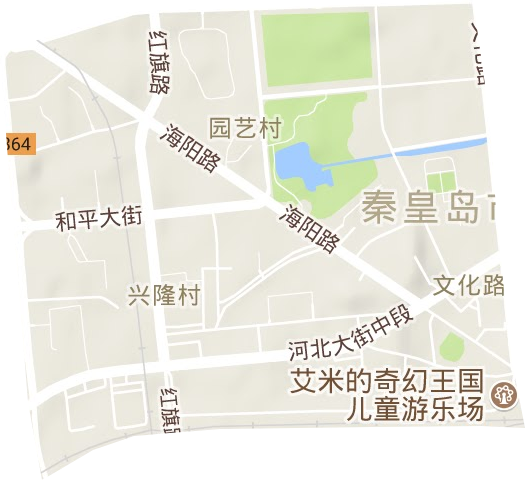文化路街道地形地图
