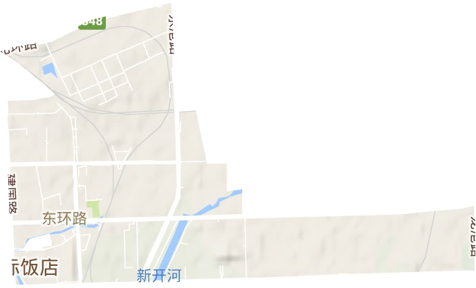 东环路街道地形地图