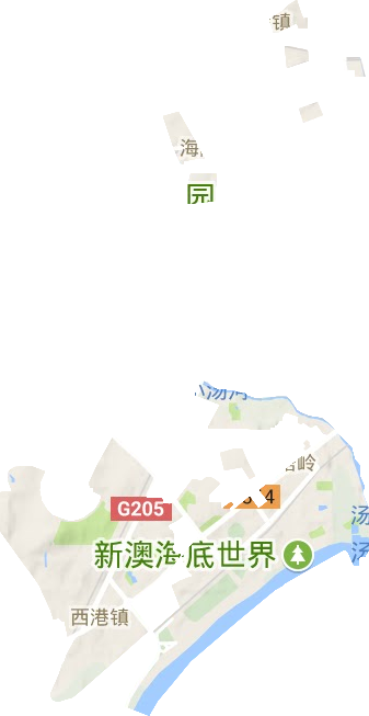 白塔岭街道地形地图