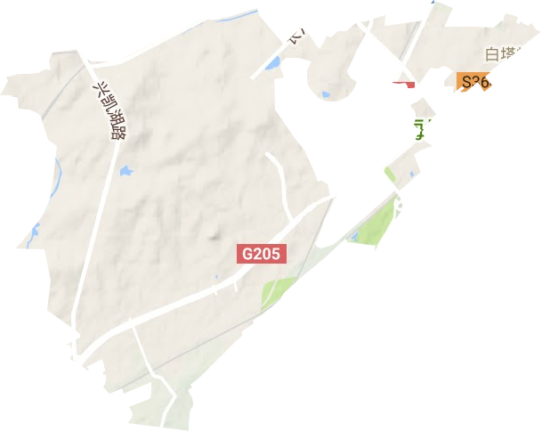 西港镇地形地图